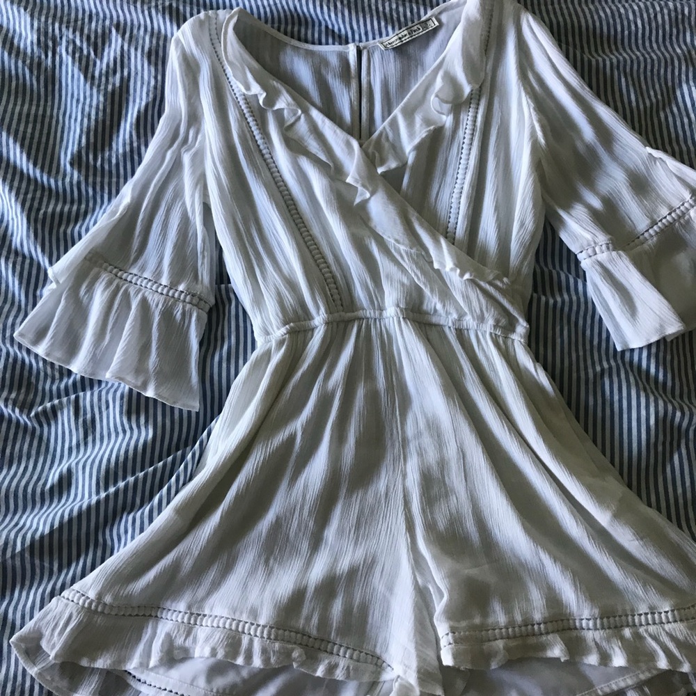 Abercrombie and Fitch white romper